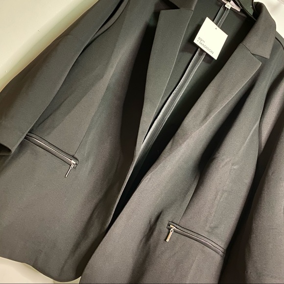 NEW 89th & Madison Black Open Front Blazer Women’s suit jacket plus Size 2X - Picture 3 of 9